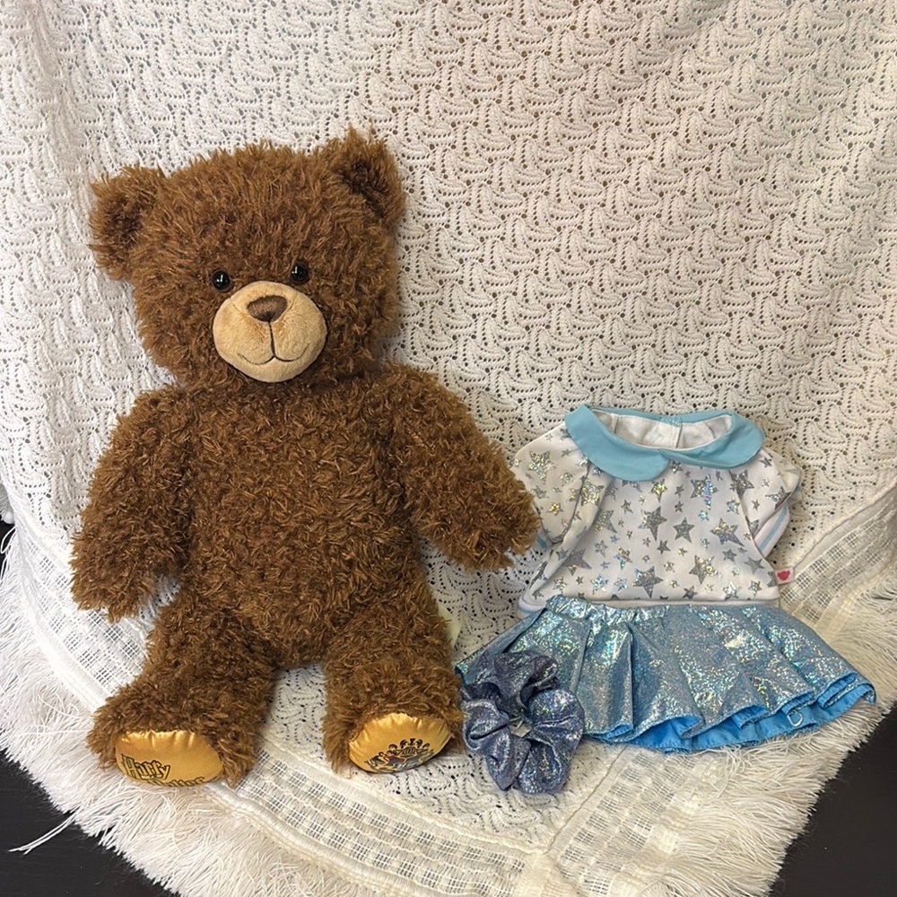 Build-A-Bear Harry Potter Brown and Blue Plush Teddy Bear